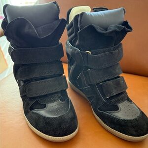 NEW Black Ankle Boots with Velcro Straps